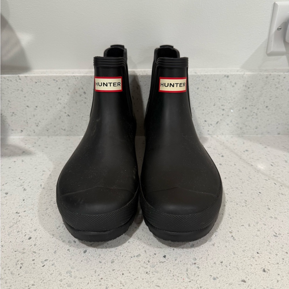 Hunter Black Chelsea Ankle Boot